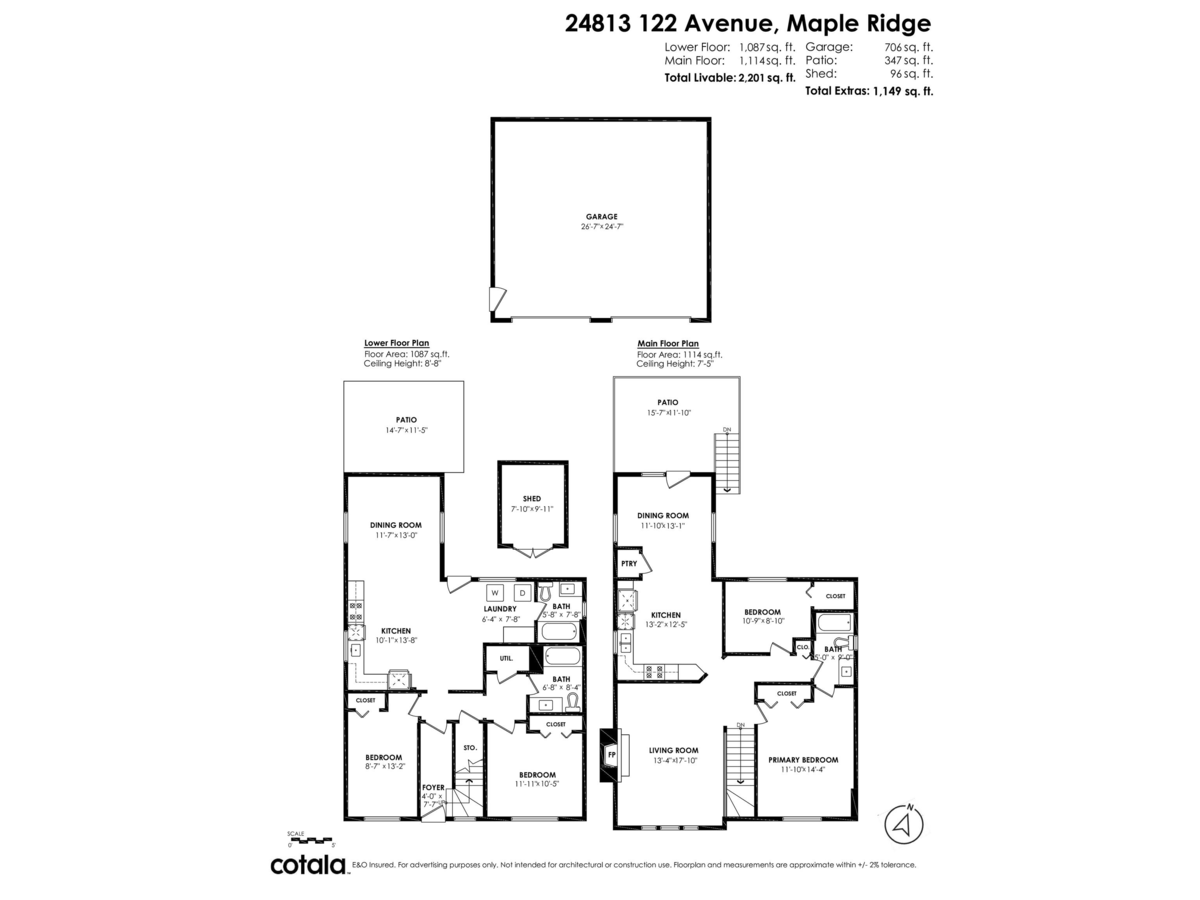 Aerial View of 24813 122 Avenue, Maple Ridge, BC