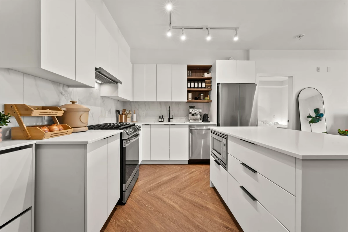 Exterior Rear Photo of 411 3229 St Johns Street, Port Moody, BC