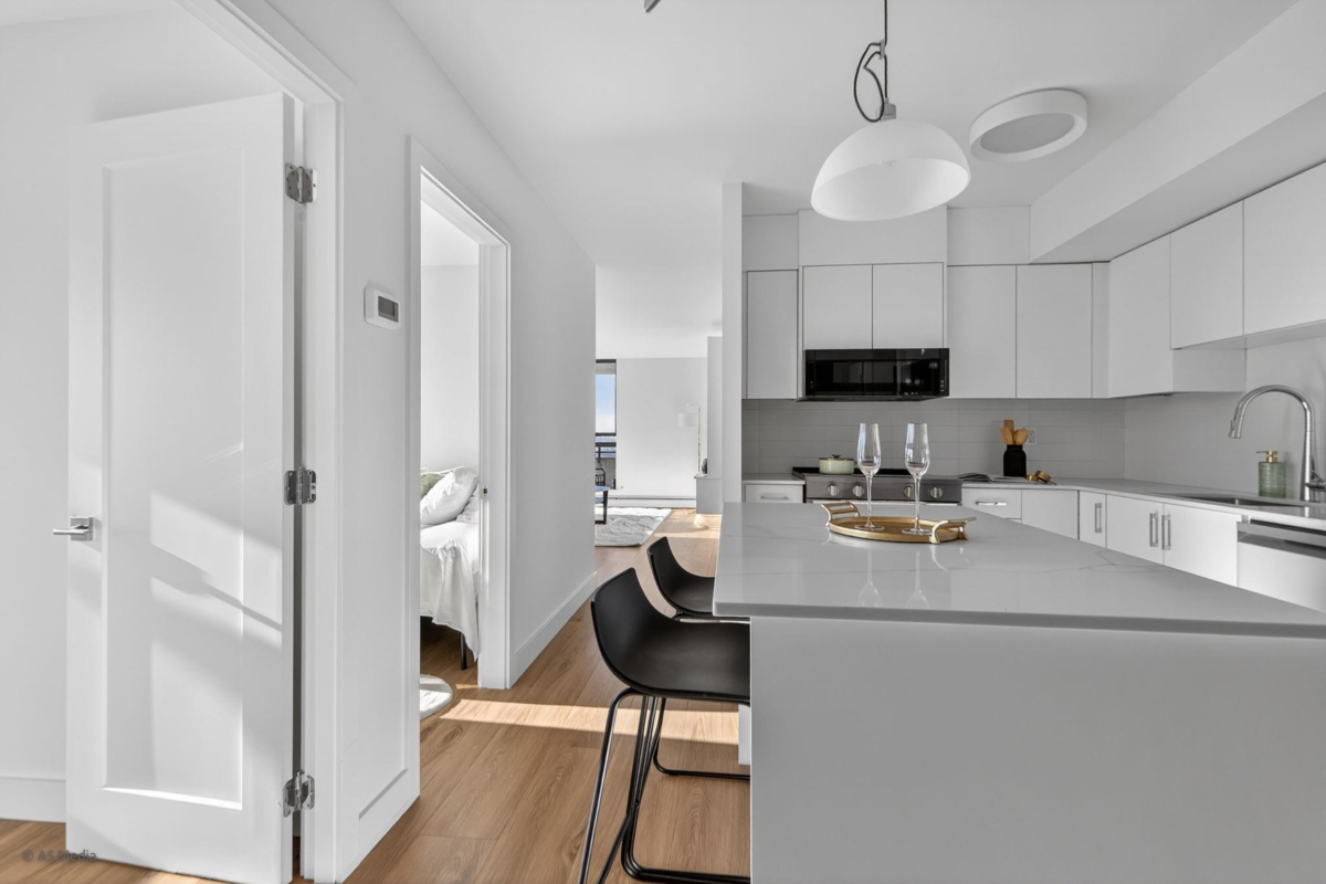 Living Room Photo of 2206 3771 Bartlett Court, Burnaby, BC