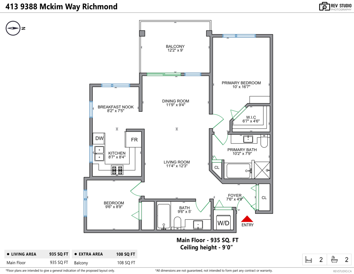 Guest Bathroom Photo of 413 9388 Mckim Way, Richmond, BC
