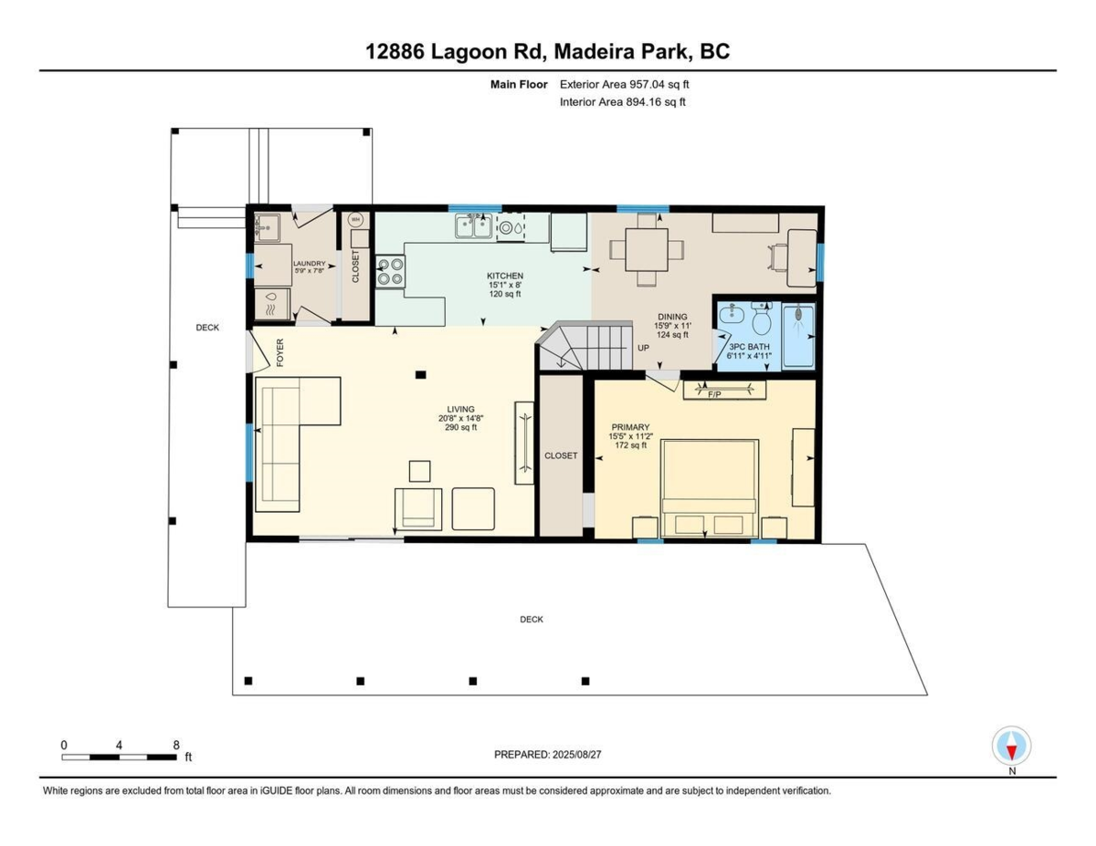Aerial View of 12886 Lagoon Road, Madeira Park, BC
