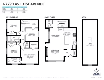 Aerial View of 1 727 E 31st Avenue, Vancouver, BC