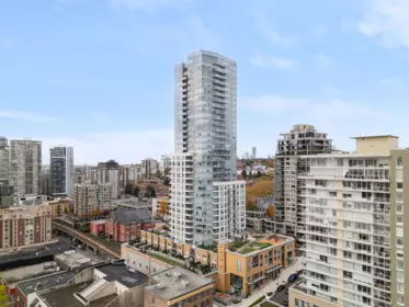 Aerial View of 611 618 Carnarvon Street, New Westminster, BC