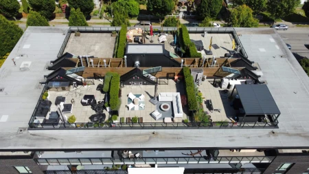 Aerial View of 605 5085 Main Street, Vancouver, BC