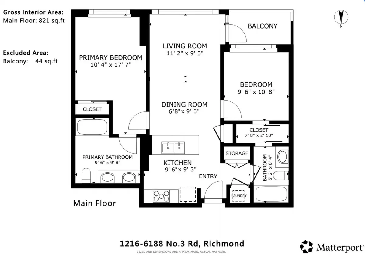 Exterior Rear Photo of 1216 6188 No. 3 Road, Richmond, BC