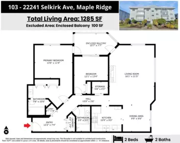 Hallway Photo of 103 22241 Selkirk Avenue, Maple Ridge, BC