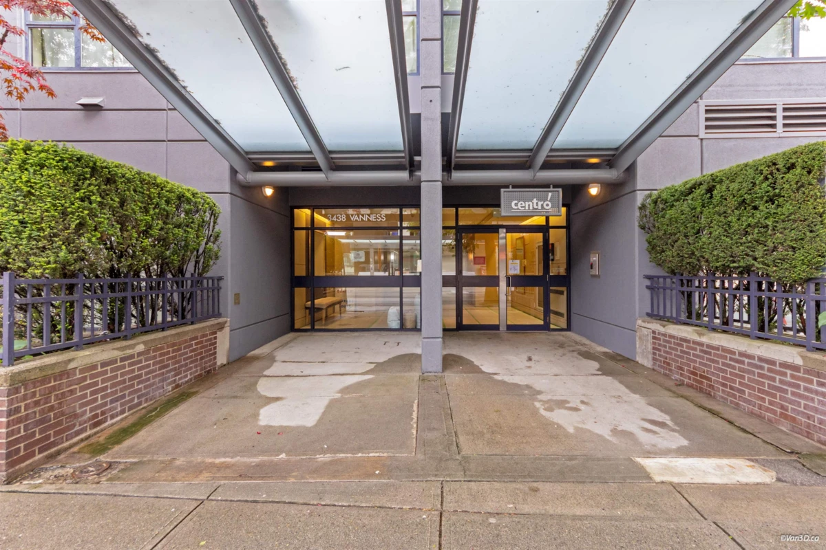 Exterior Rear Photo of 205 3438 Vanness Avenue, Vancouver, BC