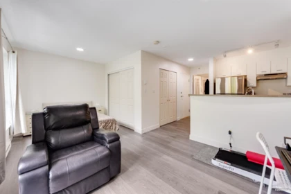 Kitchen Island Photo of 205 3438 Vanness Avenue, Vancouver, BC