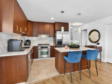 Kitchen Island Photo of 801 1189 Melville Street, Vancouver, BC