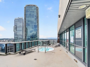Outdoor Patio Photo of 801 1189 Melville Street, Vancouver, BC