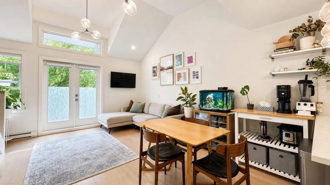 Living Room Photo of 201 2759 Horley Street, Vancouver, BC
