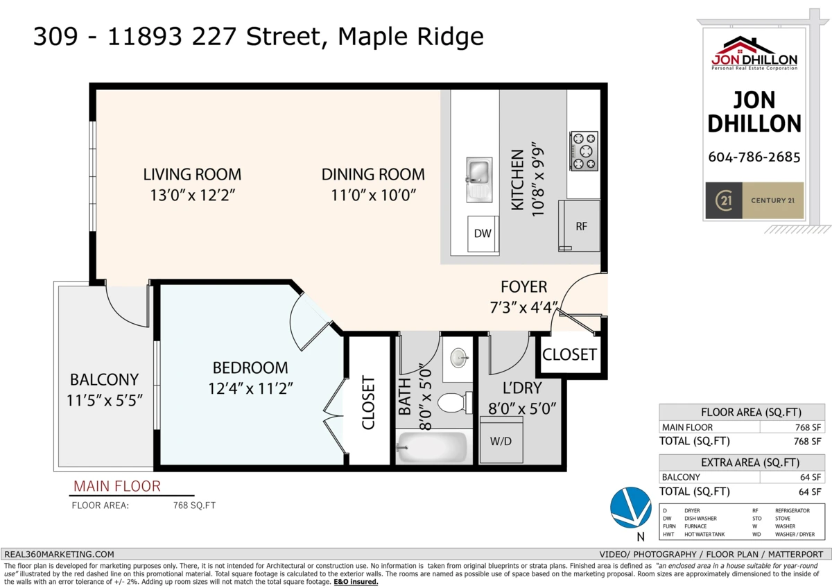 Exterior Rear Photo of 309 11893 227 Street, Maple Ridge, BC
