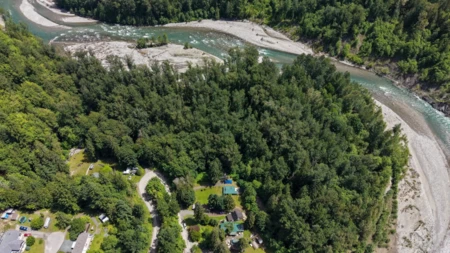 Aerial View of 50994 O'byrne Road, Chilliwack, BC