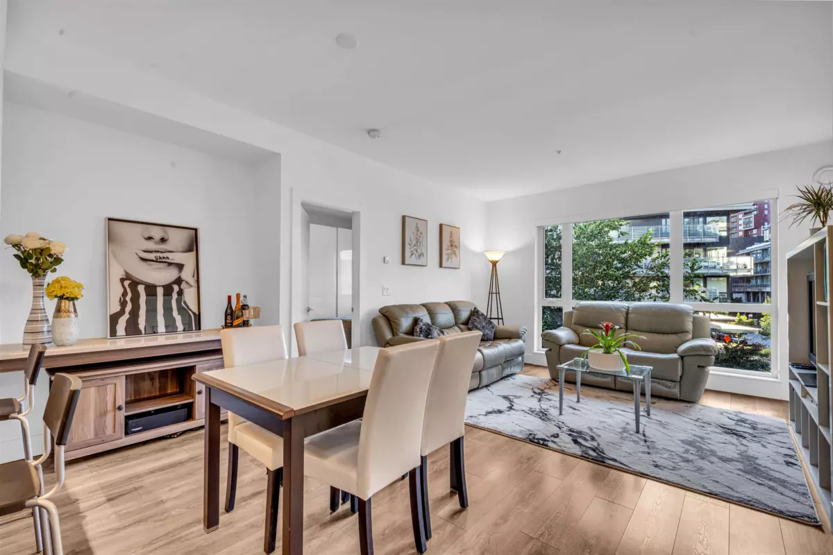 Living Room Photo of 307 8580 River District Crossing, Vancouver, BC