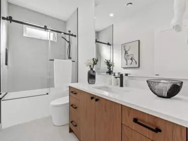 Powder Room Photo of 1 4432 Irmin Street, Burnaby, BC
