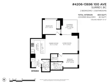 Outdoor Deck Photo of 4206 13696 100 Avenue, Surrey, BC