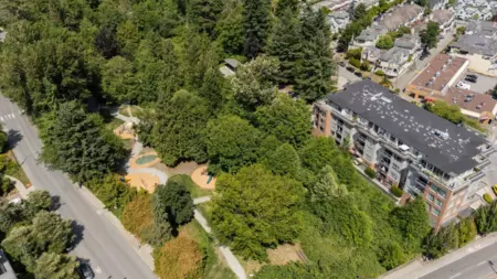 Aerial View of 204 1621 Hamilton Avenue, North Vancouver, BC