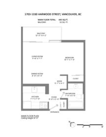 Powder Room Photo of 1703 1330 Harwood Street, Vancouver, BC