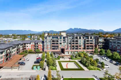 Aerial View of 201 22633 Selkirk Avenue, Maple Ridge, BC