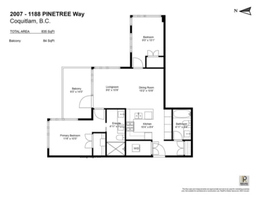 2007 1188 Pinetree Way, Coquitlam, BC, Coquitlam — Apartment/Condo for sale