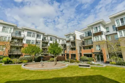 Aerial View of 205 9500 Odlin Road, Richmond, BC