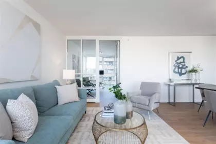 Dining Area Photo of 605 1228 Marinaside Crescent, Vancouver, BC