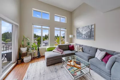 Living Room Photo of 417 12350 Harris Road, Pitt Meadows, BC