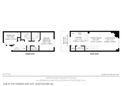 Outdoor Patio Photo of 319 678 W 7th Avenue, Vancouver, BC