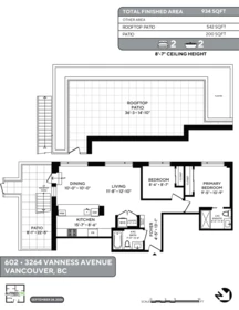 Living Room Photo of 602 3264 Vanness Street, Vancouver, BC