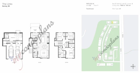 52 7979 152 Street, Surrey, BC, Surrey — Townhouse for sale