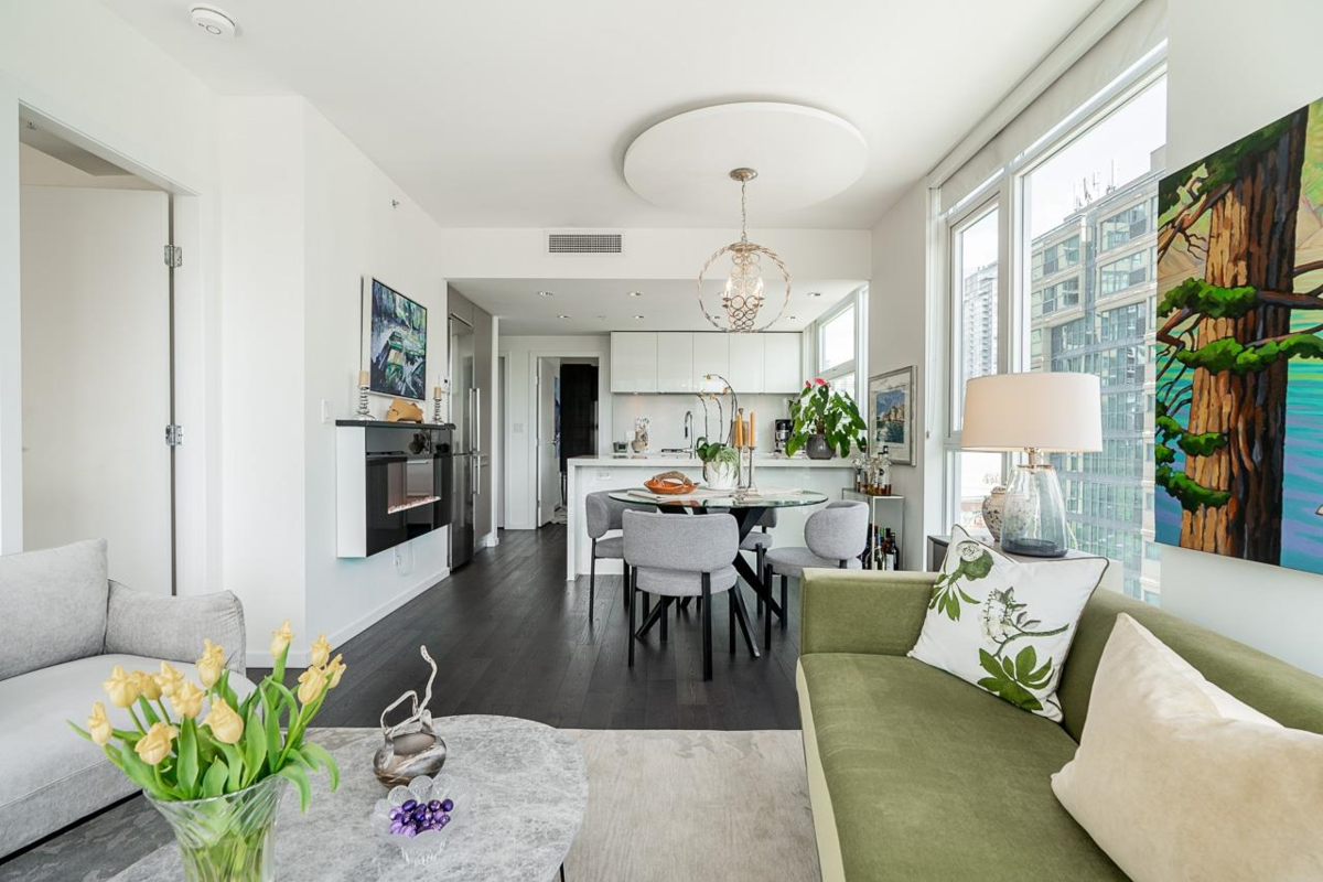 Living Room Photo of 707 1351 Continental Street, Vancouver, BC