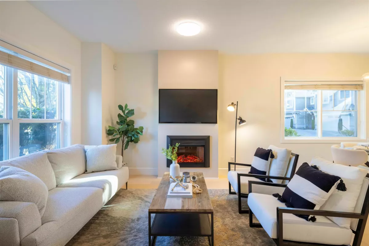 Family Room Photo of 1 7288 Blundell Road, Richmond, BC