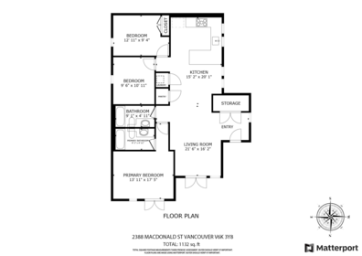 Exterior Rear Photo of 2388 Macdonald Street, Vancouver, BC