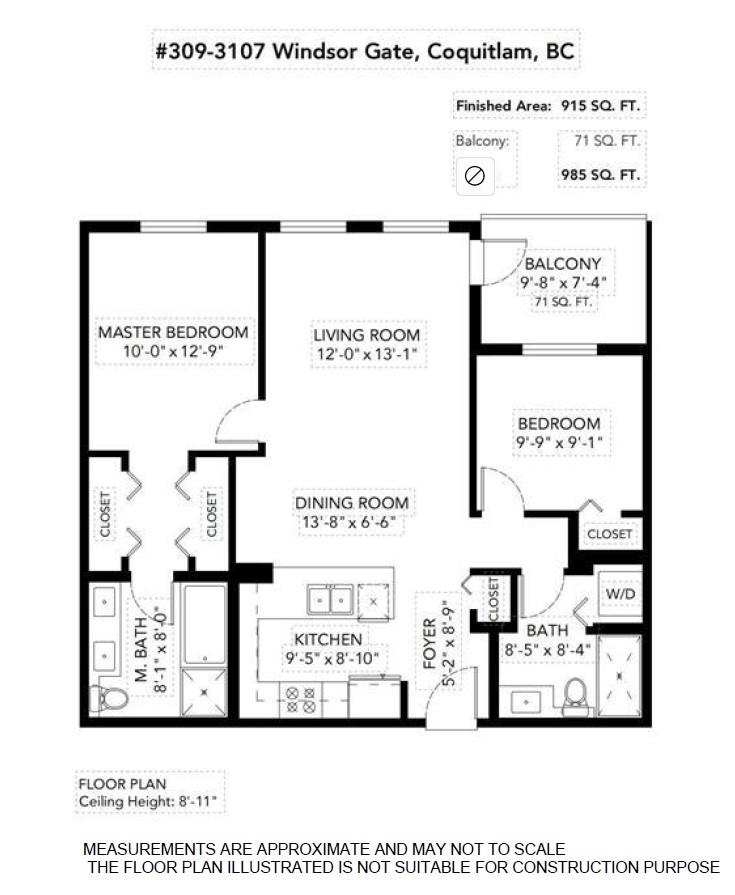 Exterior Rear Photo of 309 3107 Windsor Gate, Coquitlam, BC