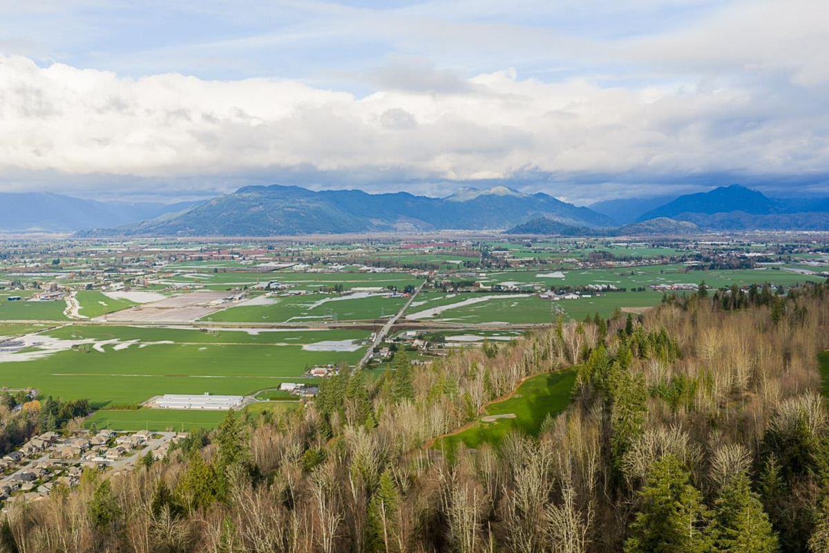 Aerial View of 7350 Ramsay Place, Chilliwack, BC