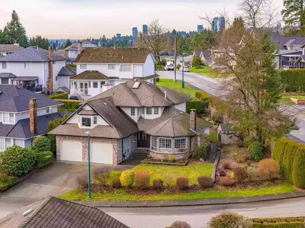 Aerial View of 2259 Paradise Avenue, Coquitlam, BC