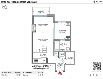 Office / Den Photo of 1001 989 Richards Street, Vancouver, BC