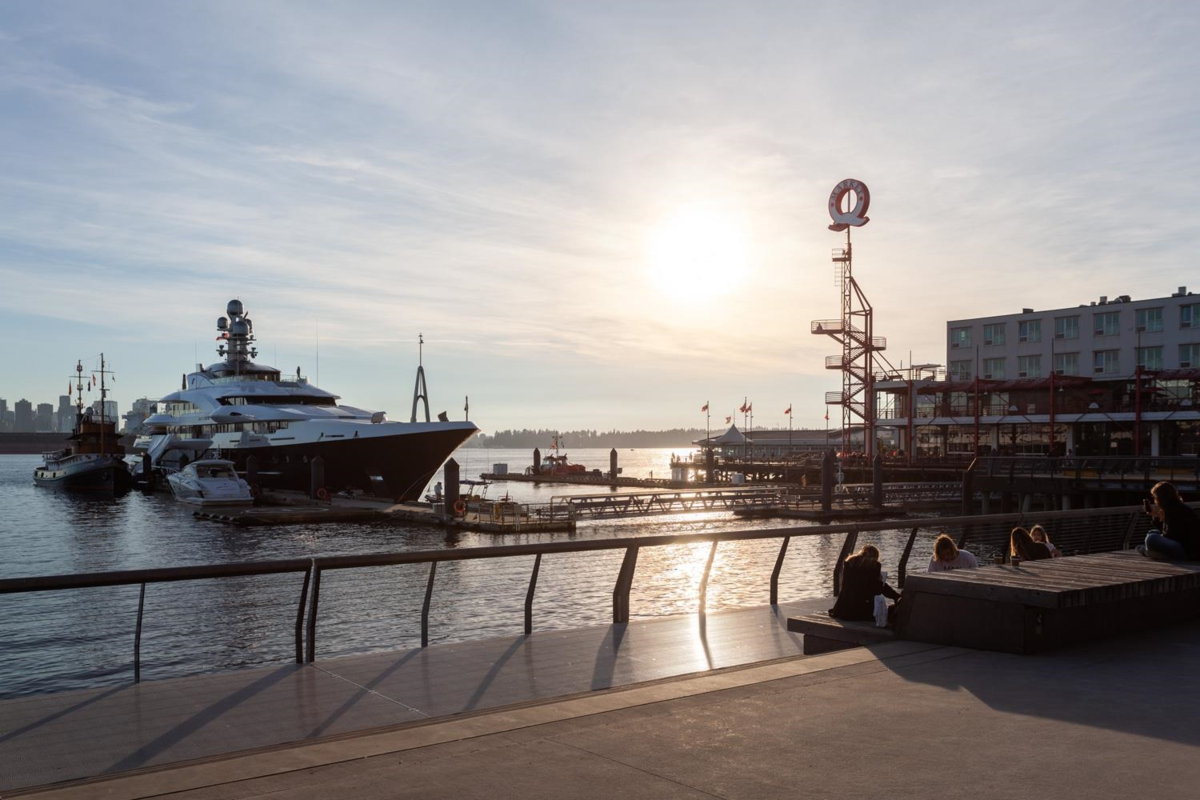 Aerial View of 208 707 E 3rd Street, North Vancouver, BC