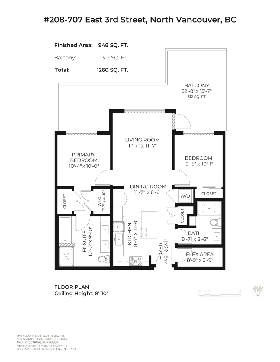 Outdoor Patio Photo of 208 707 E 3rd Street, North Vancouver, BC