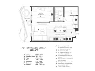 Fitness Center Photo Near 1104 889 Pacific Street, Vancouver, BC