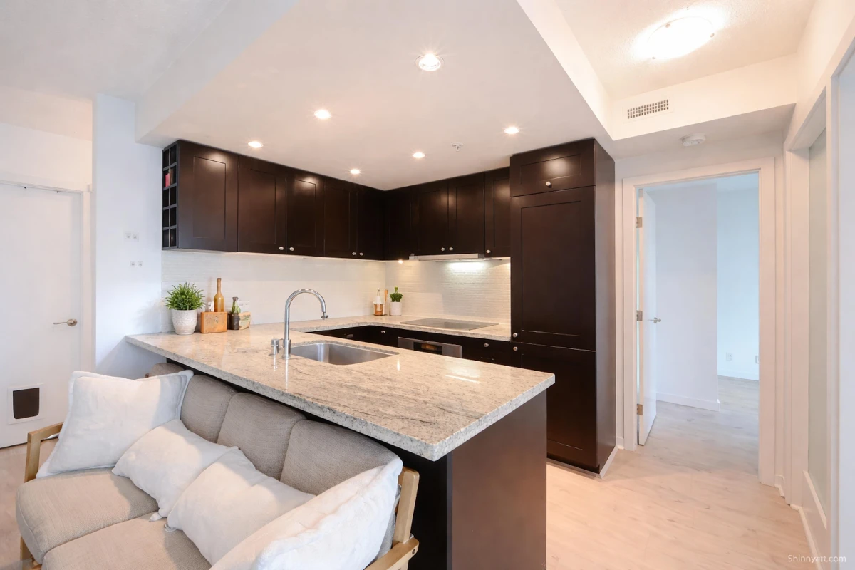 Family Room Photo of 802 821 Cambie Street, Vancouver, BC