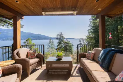 Backyard Photo of 673 Cliff Road, Bowen Island, BC