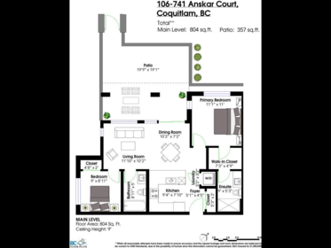 Outdoor Deck Photo of 106 741 Anskar Court, Coquitlam, BC
