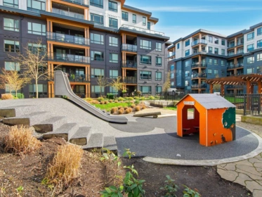 Outdoor Patio Photo of 106 741 Anskar Court, Coquitlam, BC