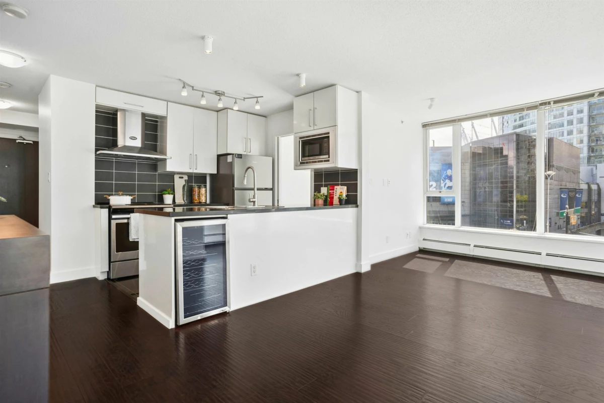 Living Room Photo of 808 689 Abbott Street, Vancouver, BC