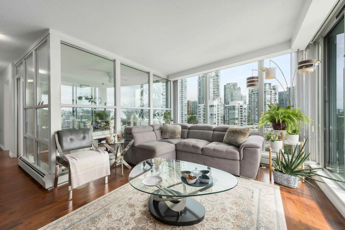 Living Room Photo of 1201 1228 Marinaside Crescent, Vancouver, BC