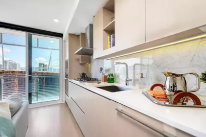 Kitchen Photo of 2006 89 Nelson Street, Vancouver, BC