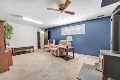 Aerial View of 981 Grover Avenue, Coquitlam, BC