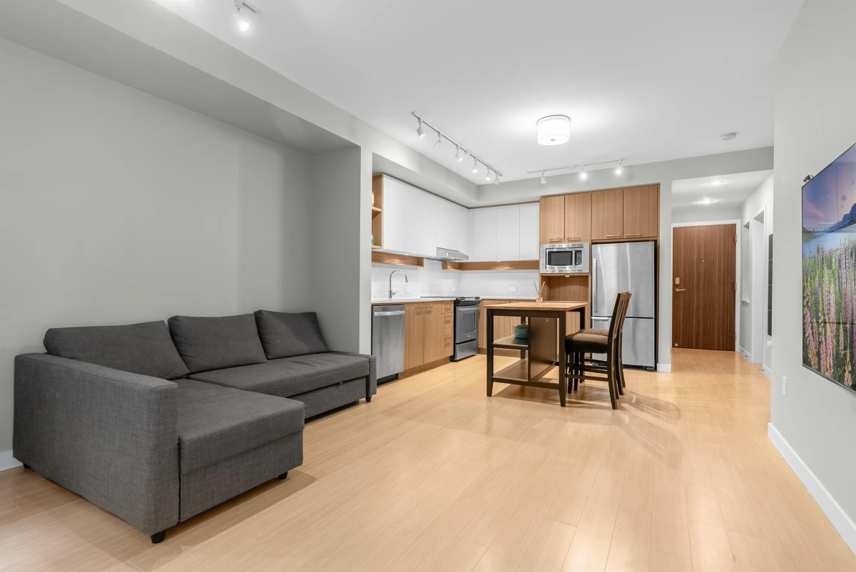 Living Room Photo of 108 618 Como Lake Avenue, Coquitlam, BC