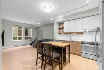 Kitchen Island Photo of 108 618 Como Lake Avenue, Coquitlam, BC